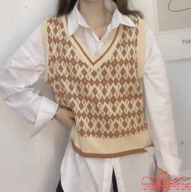 Áo Nữ Không Tay Cổ Chữ V Họa Tiết Hình Học Thời Trang Quyến Rũ | BigBuy360 - bigbuy360.vn
