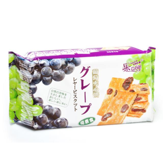 Bánh Quy Nhật Vị Nho Grape Layer Biscuit (Gói 140g)