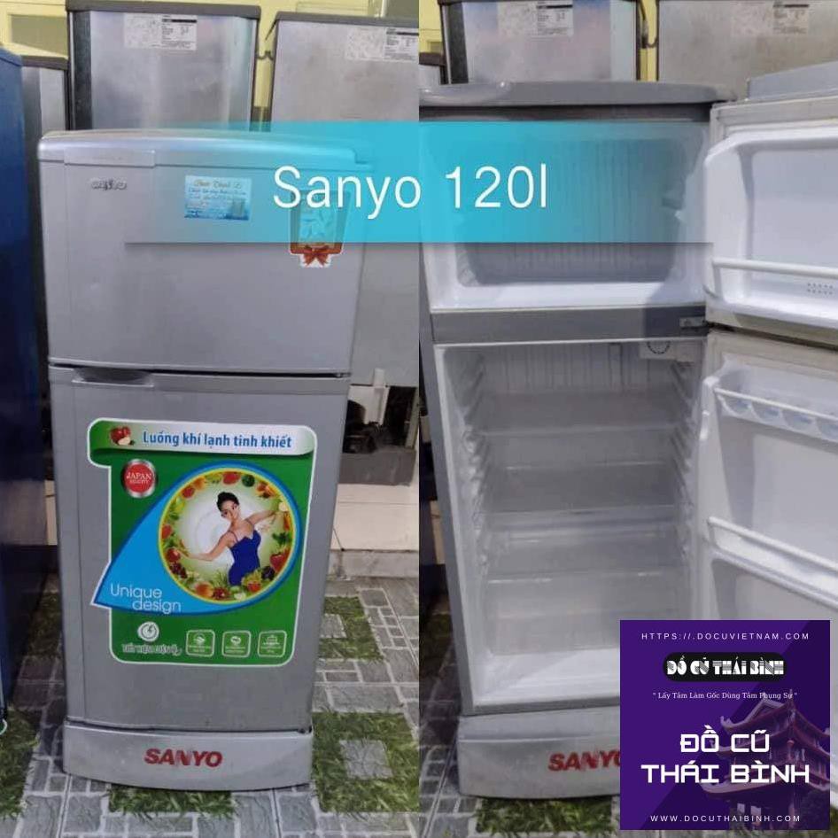 Tủ Lạnh Sanyo 120l Đóng Tuyết Qua Sử Dụng ( Đồ Cũ Thái Bình )