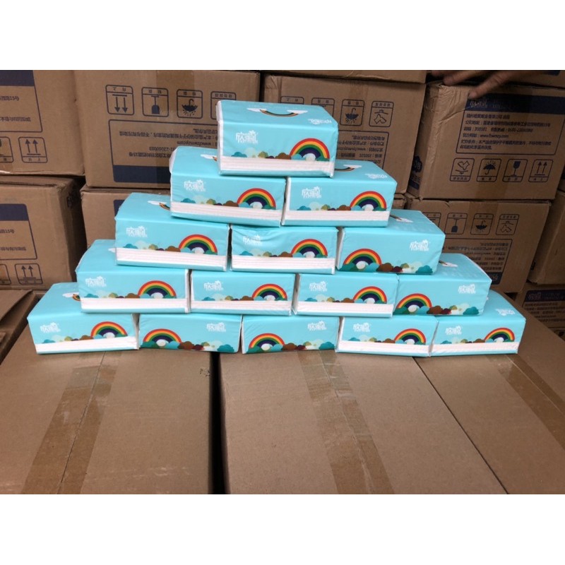 Giấy ăn cầu vồng chuẩn loại 1 Xinmer