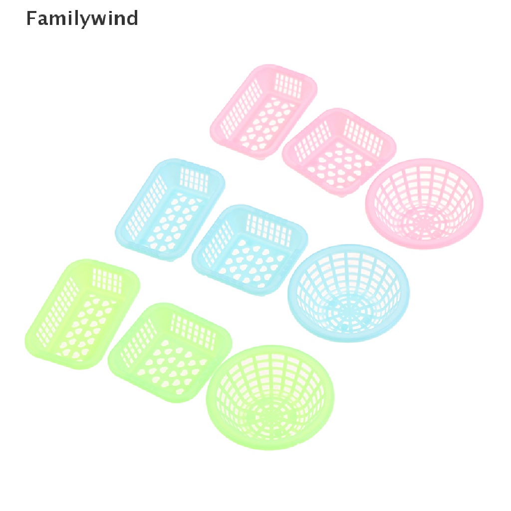 Bộ 3 Rổ Rửa Trái Cây Mini Tỉ Lệ 1: 12 Trang Trí Nhà Búp Bê