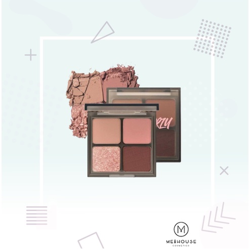 Bảng Phấn Mắt 4 Ô Merzy Mood Fit Shadow Palette 8g