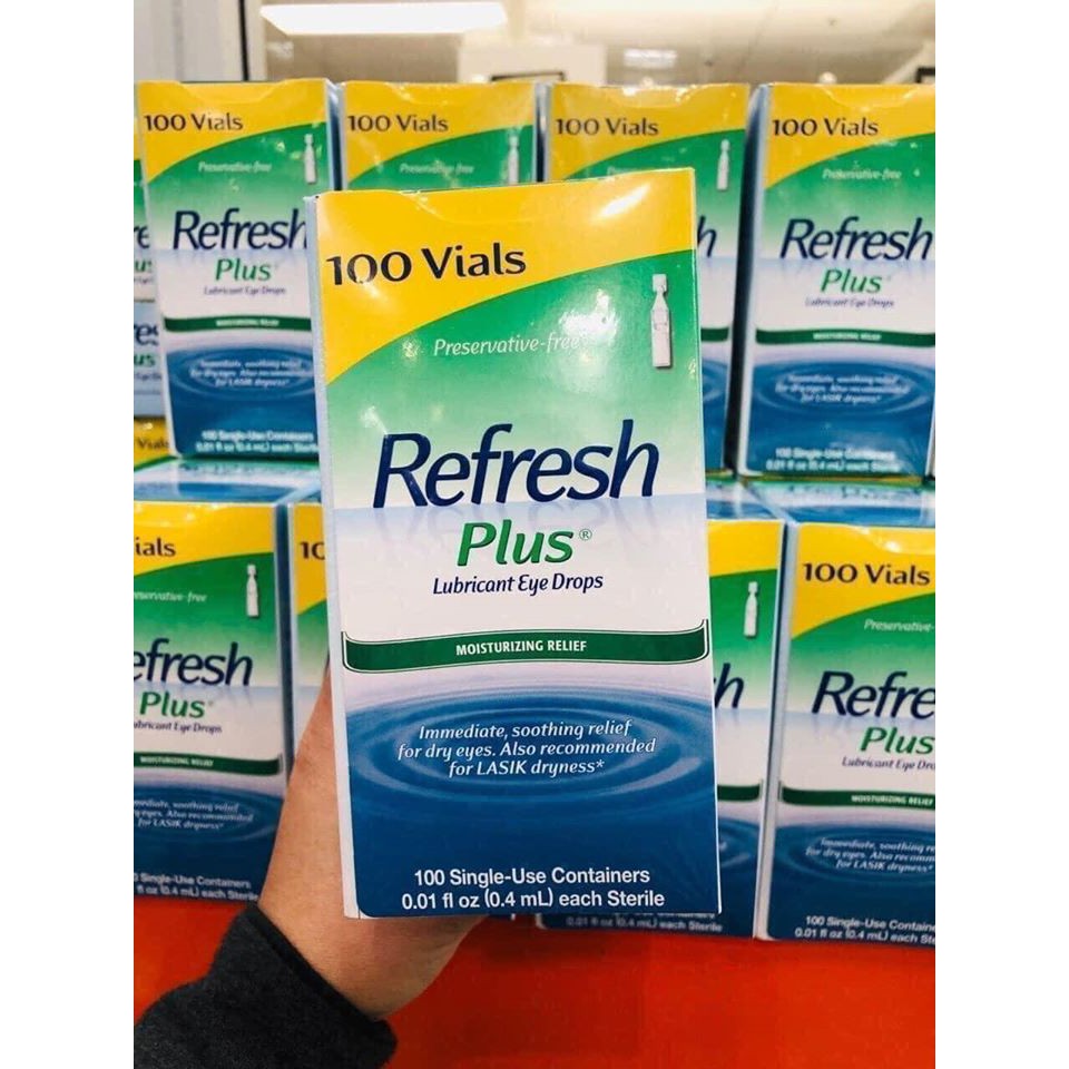 NƯỚC NHỎ MẮT 100 tép MỸ REFRESH PLUS