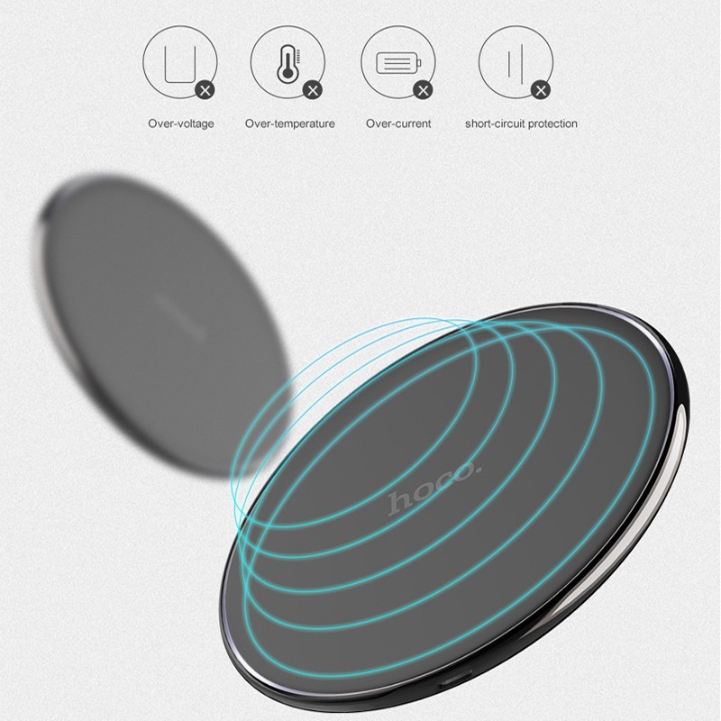 Đế Sạc Không Dây Hoco Cw6 Qi Siêu Mỏng Cho Samsung Iphone