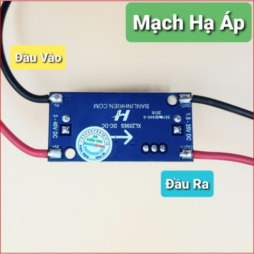 5 Mạch Chuyển Nguồn DC - DC XL2596S, Mạch Hạ áp XL2596, DC-DC Buck điện áp điều chỉnh ổn áp nguồn DC 3V3, 5V, 9V, 12V