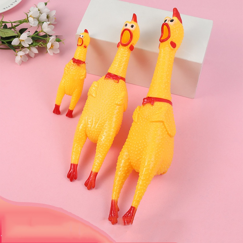 Đồ Chơi Trẻ Em Gà La Hét, Gà Bóp Bằng Nhựa Dẻo An Toàn Cho Bé Vui Chơi