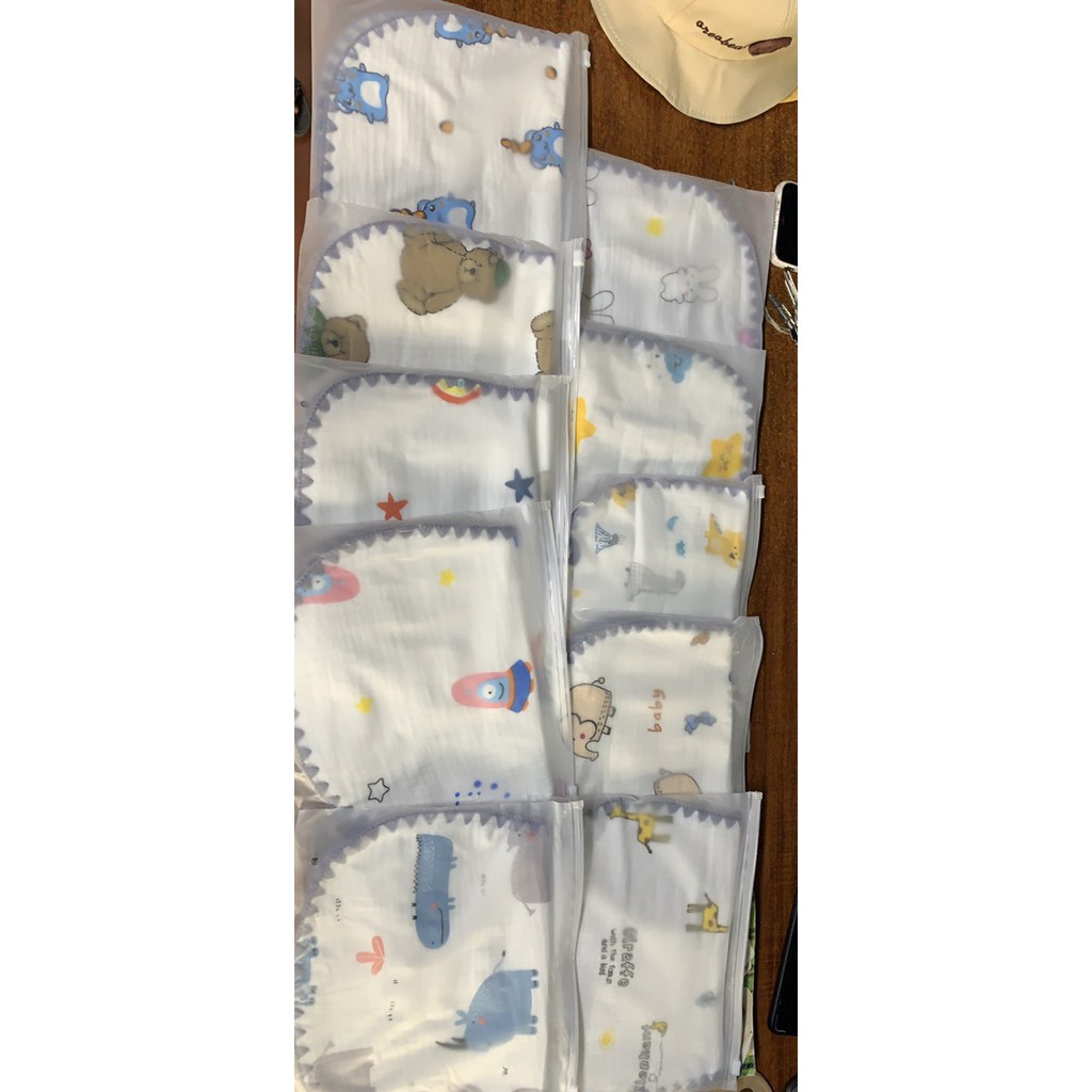 Gối Xô 10 Lớp Sợi tre Cao Cấp Thông Thoáng Thấp Hút Mồ Hôi tốt cho bé sơ sinh