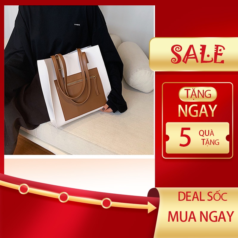Túi xách nữ đi làm đi chơi, túi tote da đeo chéo, đeo vai đẹp thời trang công sở cao cấp TTK306 - Ngăn cực rộng