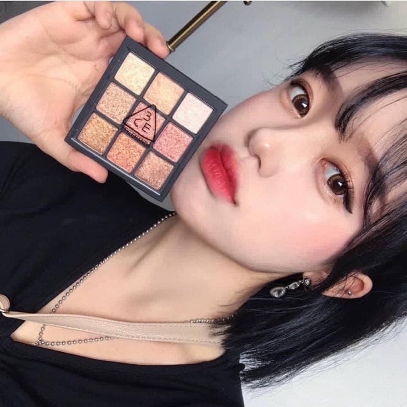 Có sẵn - Bảng nhũ mắt 9 ô 3CE ALL NIGHTER makeup mắt lung linh