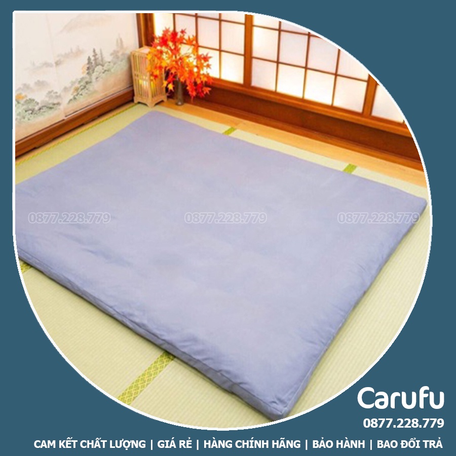 Áo bọc Nệm Gấp 3 loại  2 mặt có kháo kéo 1m 1m2 1m4 1m6 1m8 2m | Carufu