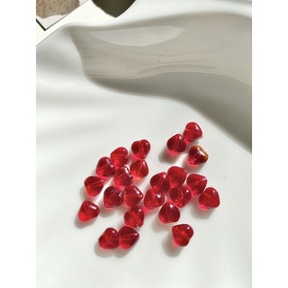 hạt trái tim đỏ nhỏ 4mm
