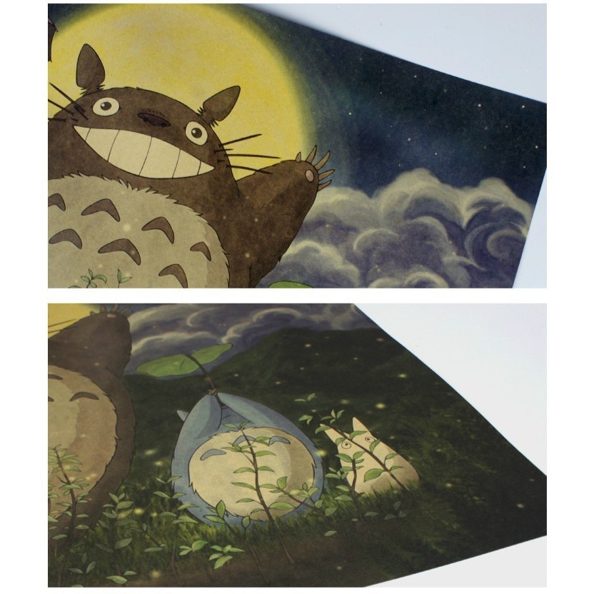 Poster phim hoạt hình Hàng xóm tôi là Totoro dễ thương