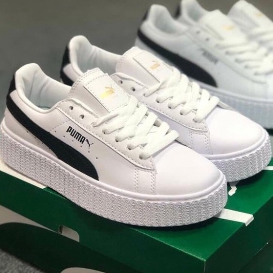 🎁 SOCK 🎁 ♥️ Hot ♥️ Giày thể thao Puma trắng kẻ đen hàng đẹp mẫu hot hit 2020, freeship toàn quốc .. ♥️ 🎁 | BigBuy360 - bigbuy360.vn