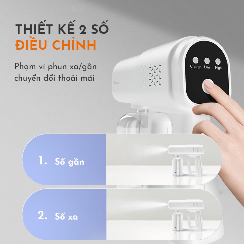 Máy xịt khử khuẩn cầm tay GAABOR GXD-M01 - Hàng chính hãng