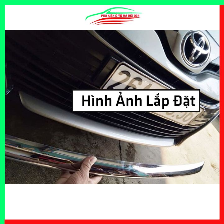 Ốp cản trước Vios 2019-2022 mạ crom trang trí chống trầy bảo vệ xe