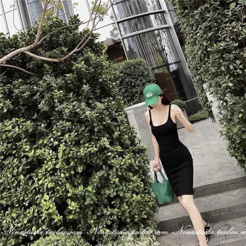 Váy body Zara Auth 2 màu đen, hồng S