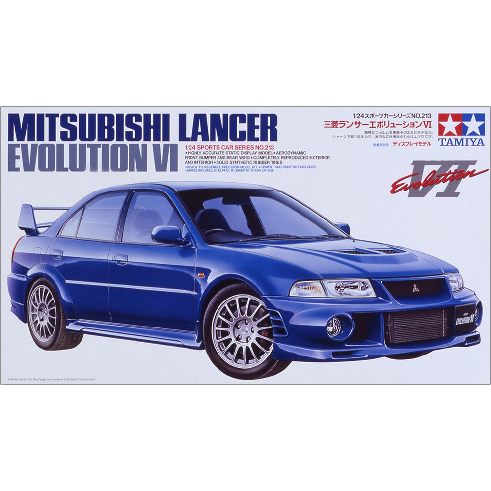 24213 Mô hình xe ô tô 1/24 SCALE MITSUBISHI LANCER EVOLUTION VI