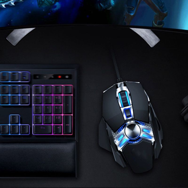 Chuột Gaming Có Dây Và Đèn Led 4 Chế Độ Cho Game Thủ