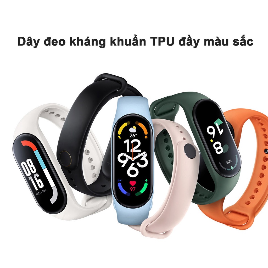 Vòng đeo tay thông minh Xiaomi Mi Band 7 Miband7 hỗ trợ Tiếng Việt