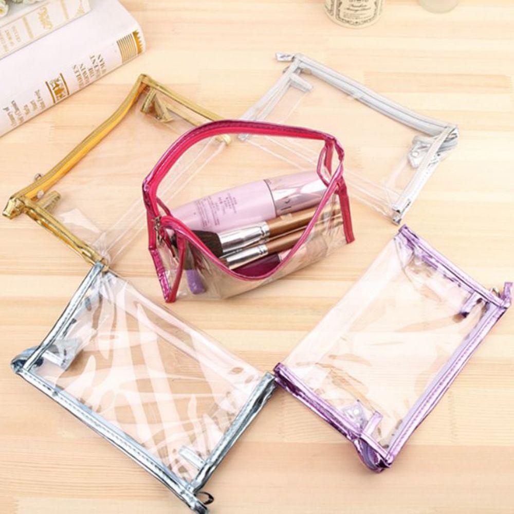 SOFTNESS Túi Nhựa PVC Đựng Đồ Trang Điểm Tiện Dụng Khi Đi Du Lịch
