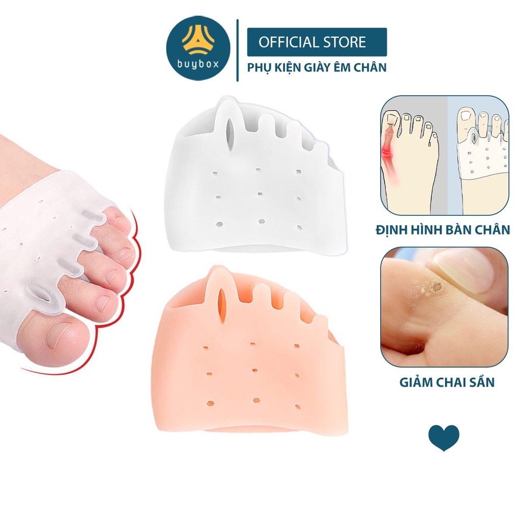 Vớ silicone tổ ong thoáng khí giúp tách các ngón chân khi mang giày bít mũi - BuyBox - BBPK276