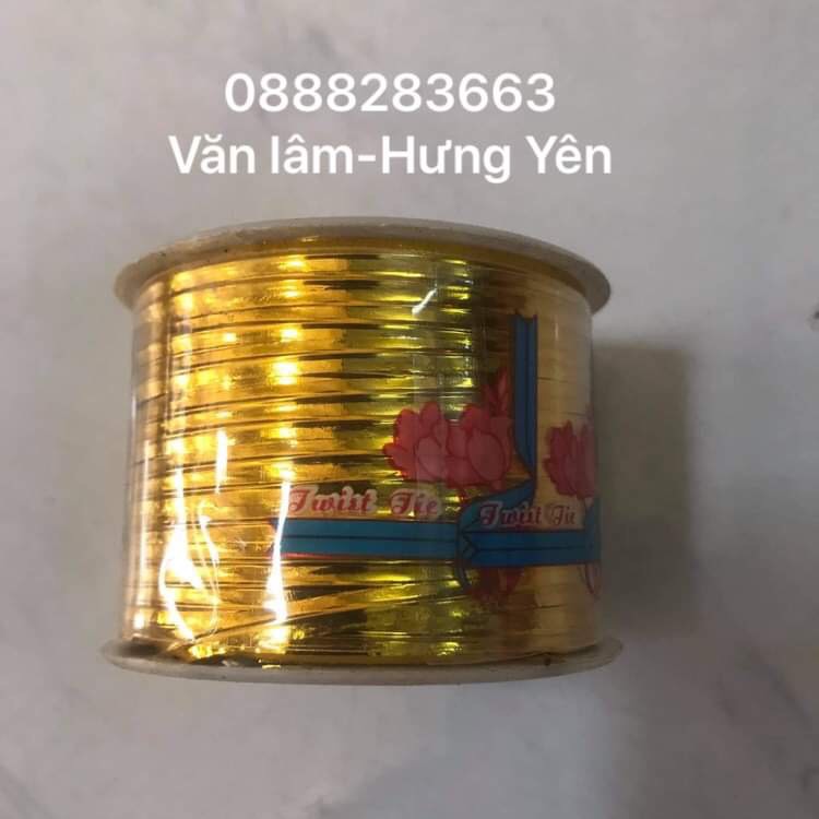 Dây kẽm bọc kim tuyến buộc phong lan, trang trí hoa, quấn cây cuộn 100g