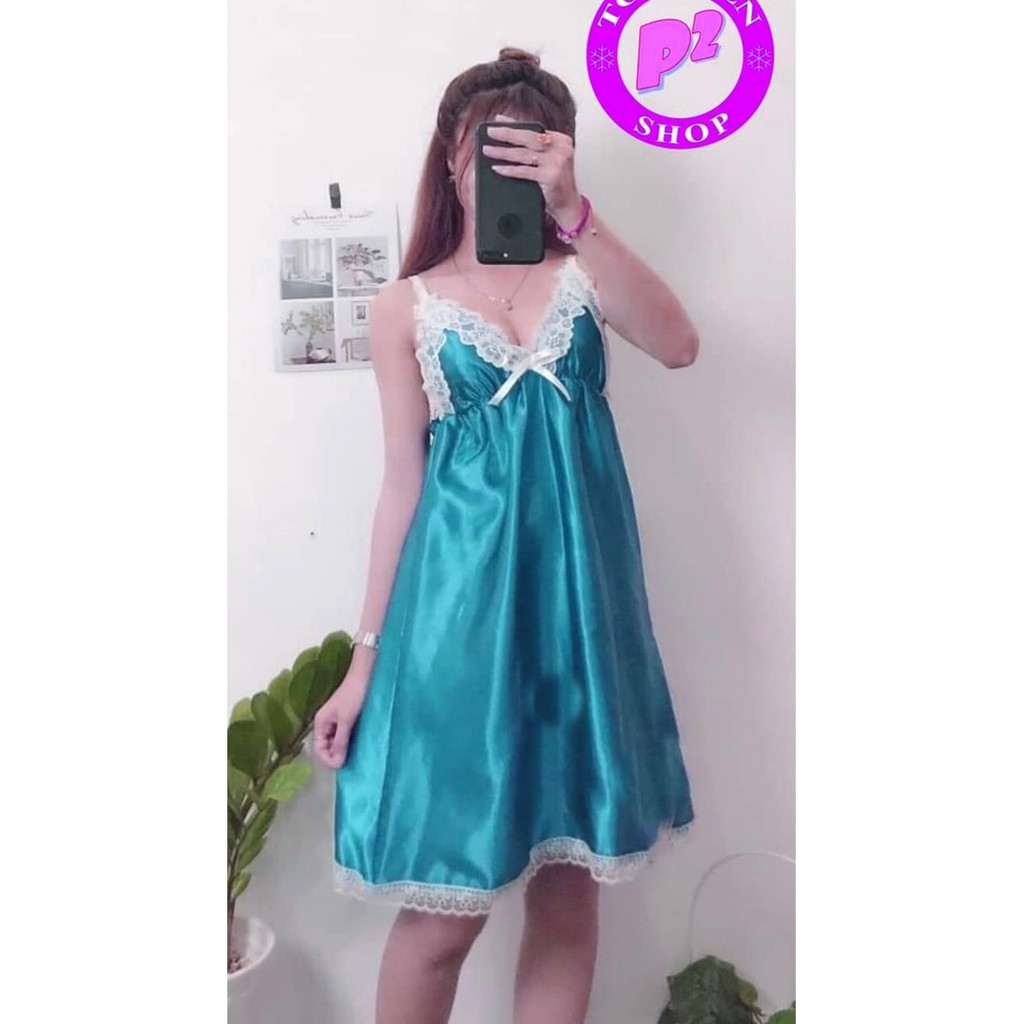 Set Bộ Đùi Pijama Cột Nơ Xinh Xắn Vải Kate Lụa Freesize Dưới 55kg Nguyên Khánh Store