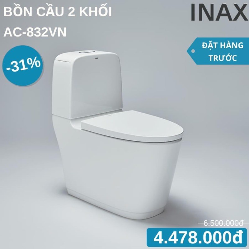 bồn cầu Inax AC-832VN 2 khối