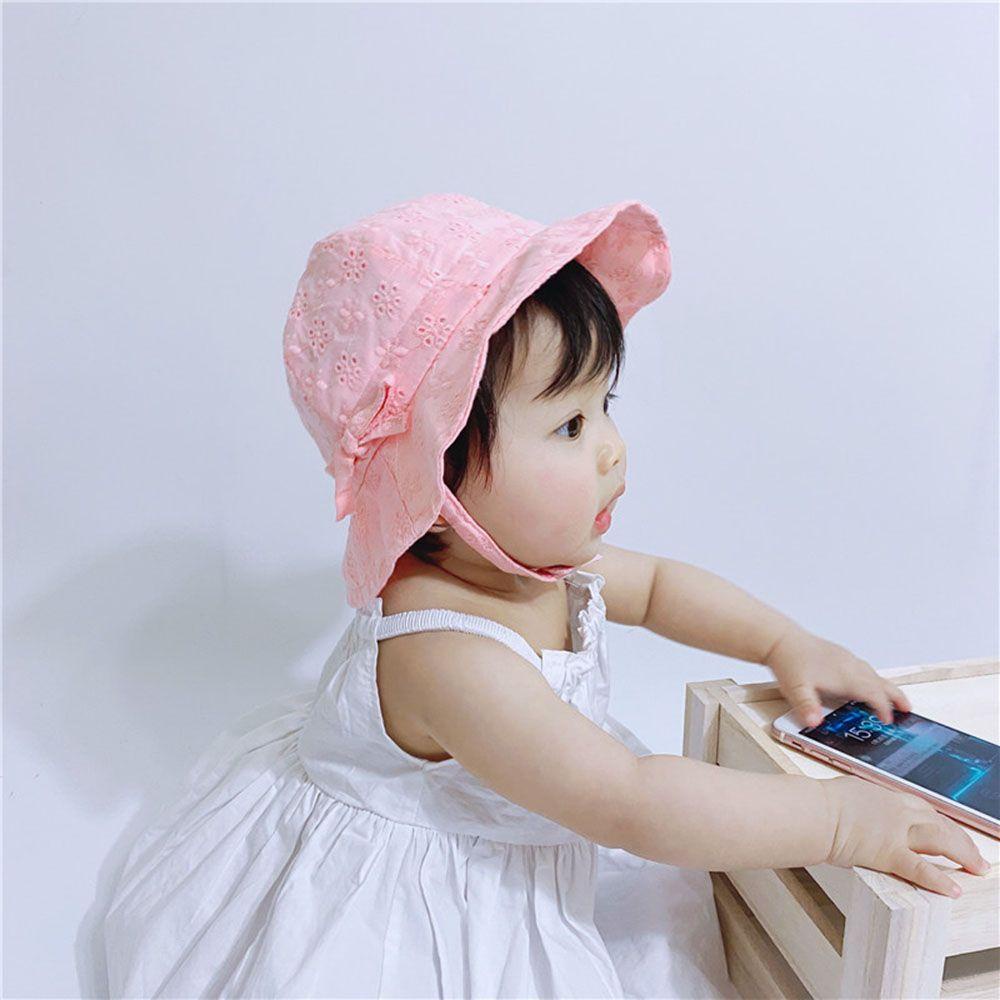 MELODG Mũ Rộng Vành Chống Tia UV Thời Trang Đi Biển Mùa Xuân Hè Dành Cho Bé 0-18 Tháng Tuổi
