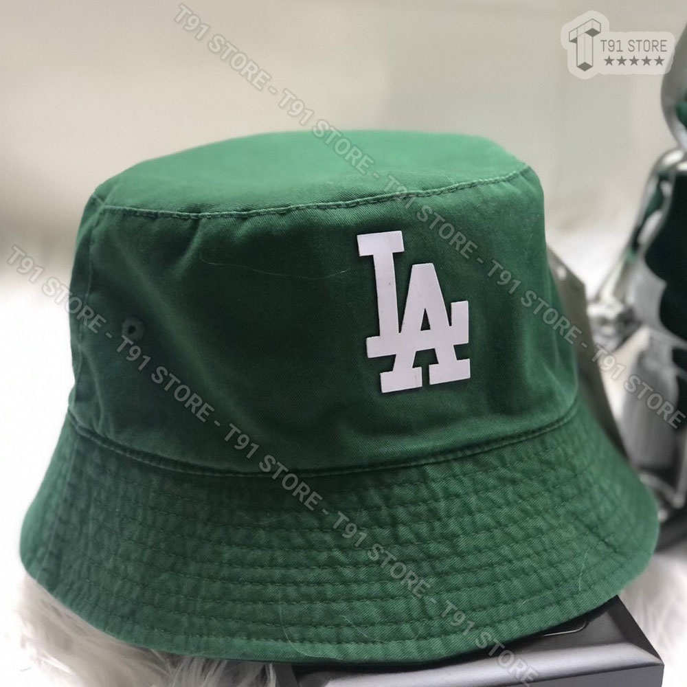 Nón vành L.A màu xanh HOTTREND - Mũ bo cụp màu sắc nổi bật, cá tính phù hợp cho cả nam và nữ dễ mix đồ