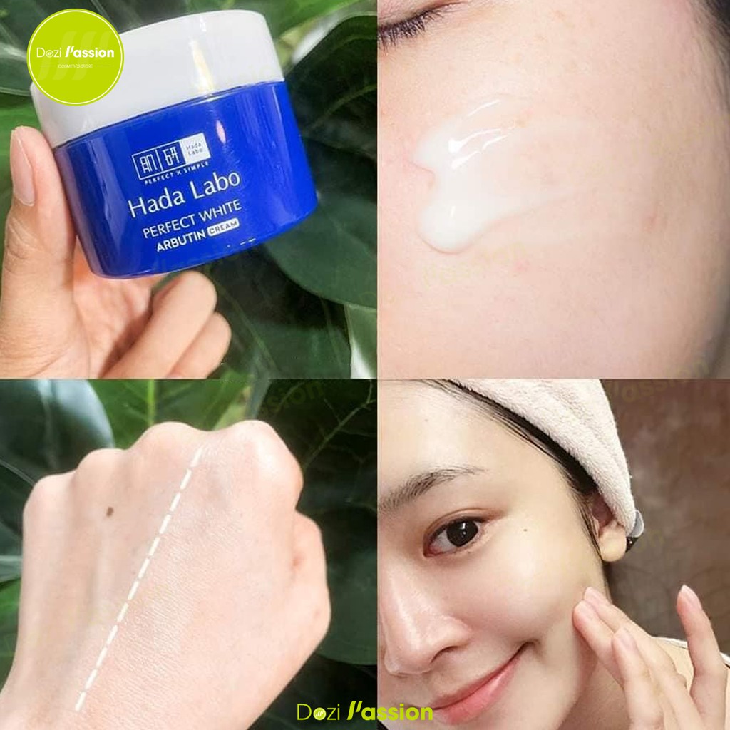 Kem dưỡng Hada Labo Màu Xanh Dưỡng Trắng Tối Ưu - HadaLabo Perfect White Cream 50g