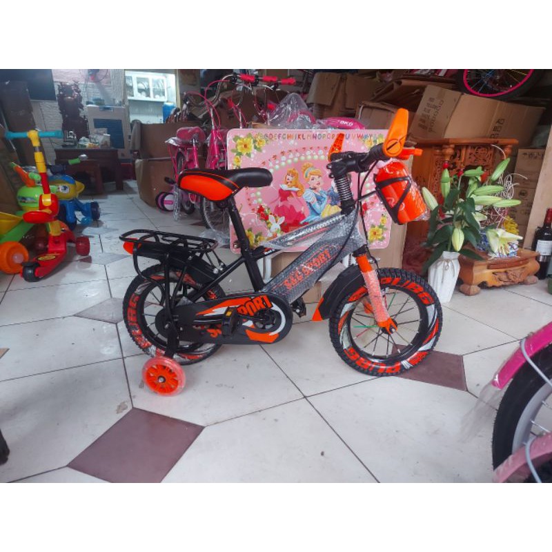 Xe đạp thể thao 12, 14, 16 inch mẫu mới, tặng thêm gác baga và còi