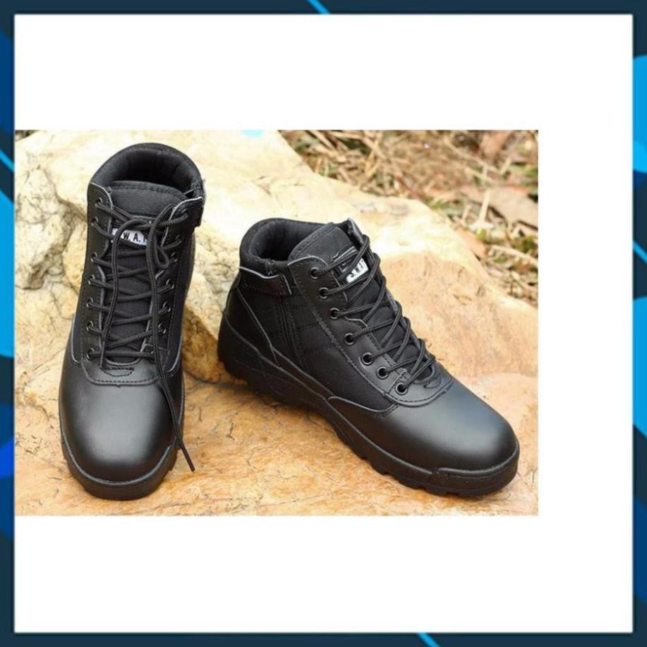 Rẻ Bất Ngờ - Giày swat cổ thấp (màu đen)- giày nam nữ đi phượt X2 ₛ