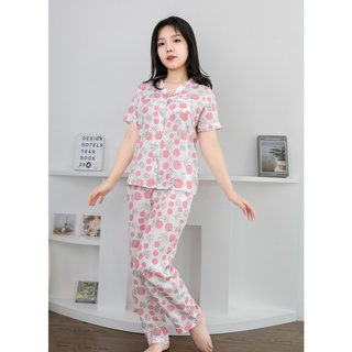 Pijama nữ mặc nhà vải đũi