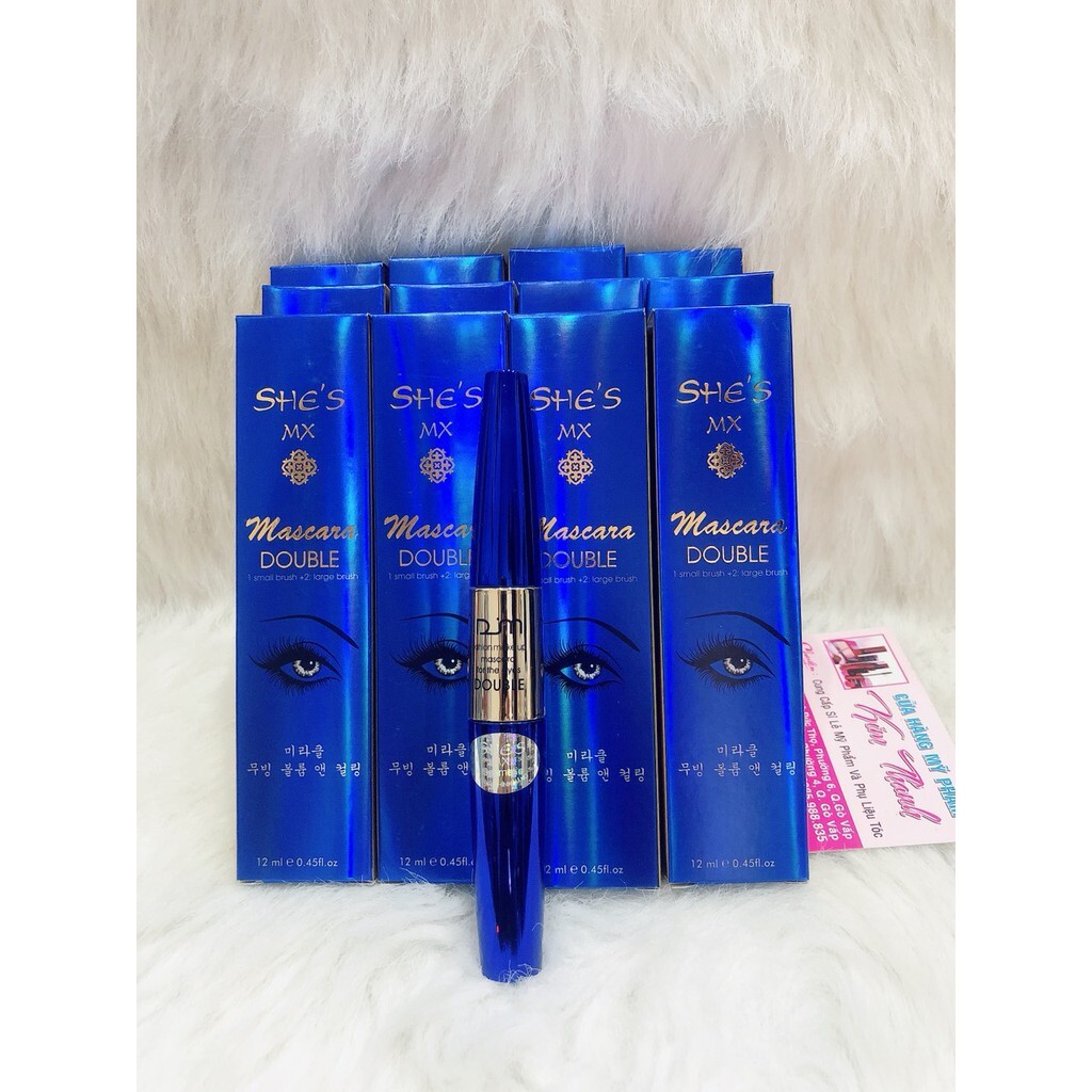 Chuốt Mi 2 Đầu She’s MX Miracle 3 in 1 Double Mascara Hàn Quốc