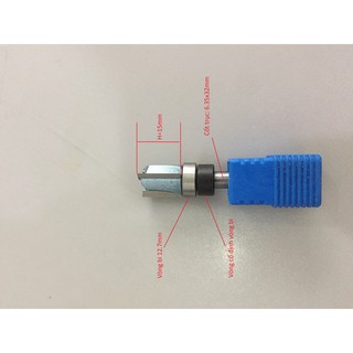 Mũi phay 3 cánh bi dưới Tideway cốt 6,35mm.