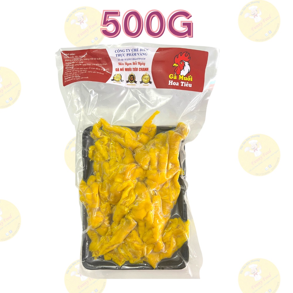 Chân Gà Rút Xương Ủ Muối Hoa Tiêu – Chân Gà Ủ Muối 500g – [Ship Hỏa Tốc HCM] – Funnyfood