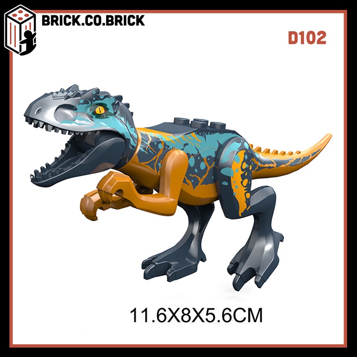 Lắp ráp Khủng Long Mô hình Dinosaur Đồ chơi Tiền sử Jurassic World Dominion Lãnh Địa mới D102 D110