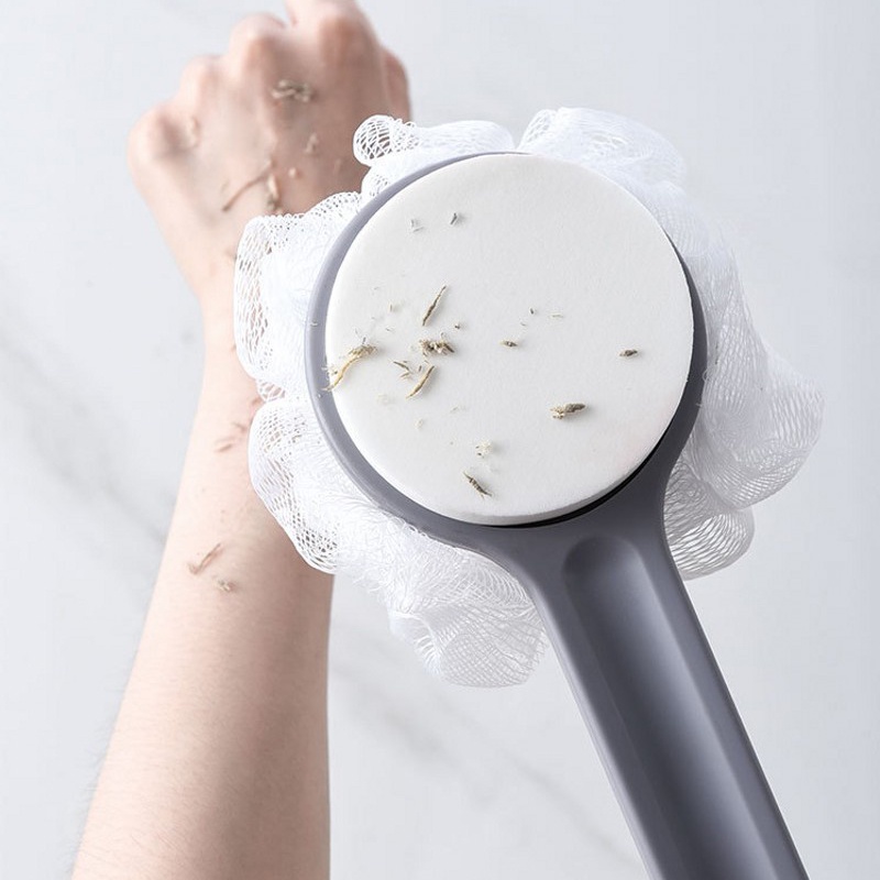 Bàn Chải Chà Lưng 2 Trong 1 Tay Cầm Dài Tiện Dụng
