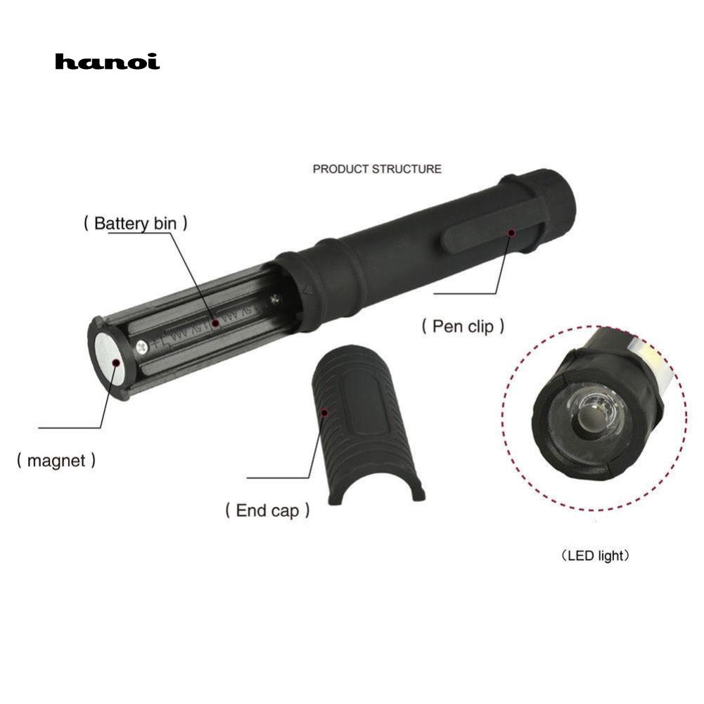 Đèn pin LED COB chiếu sáng bỏ túi đa năng tiện dụng