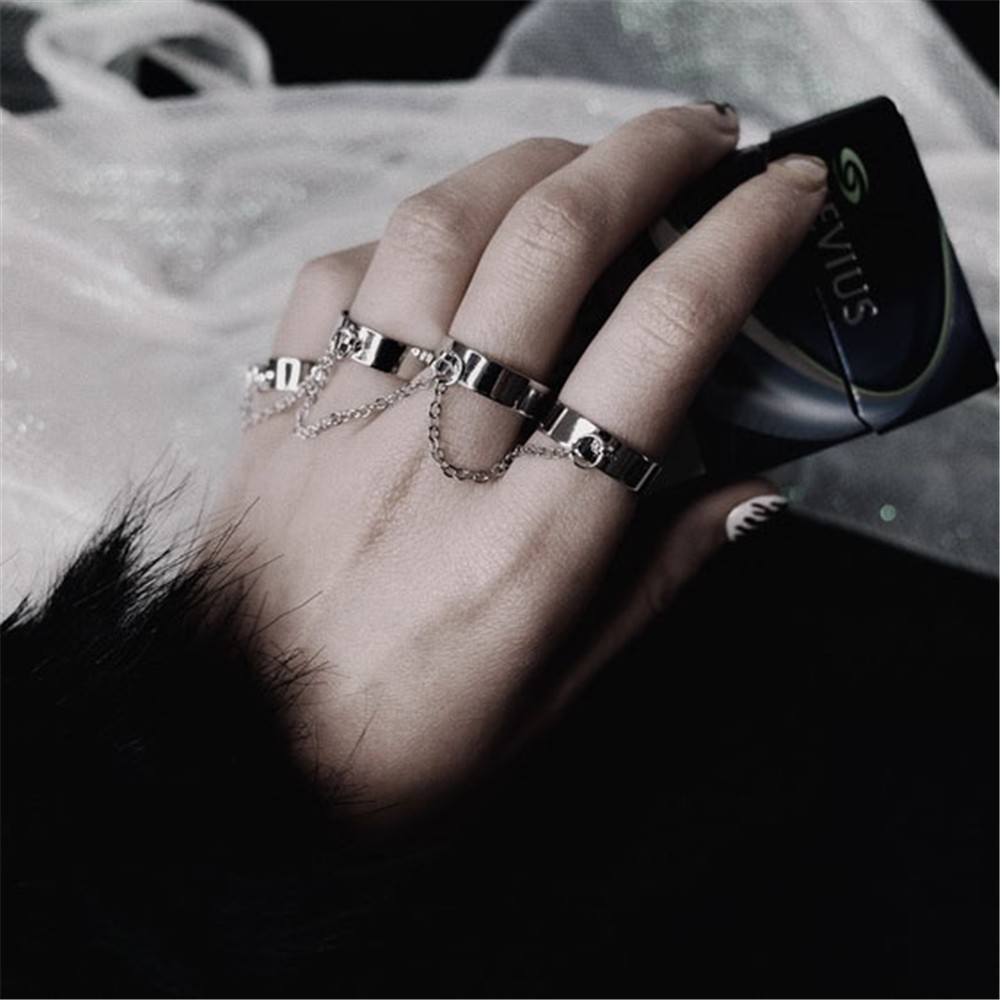 Nhẫn Kiểu Mở Đeo Ngón Tay Phong Cách Hip Hop Cho Nam Và Nữ