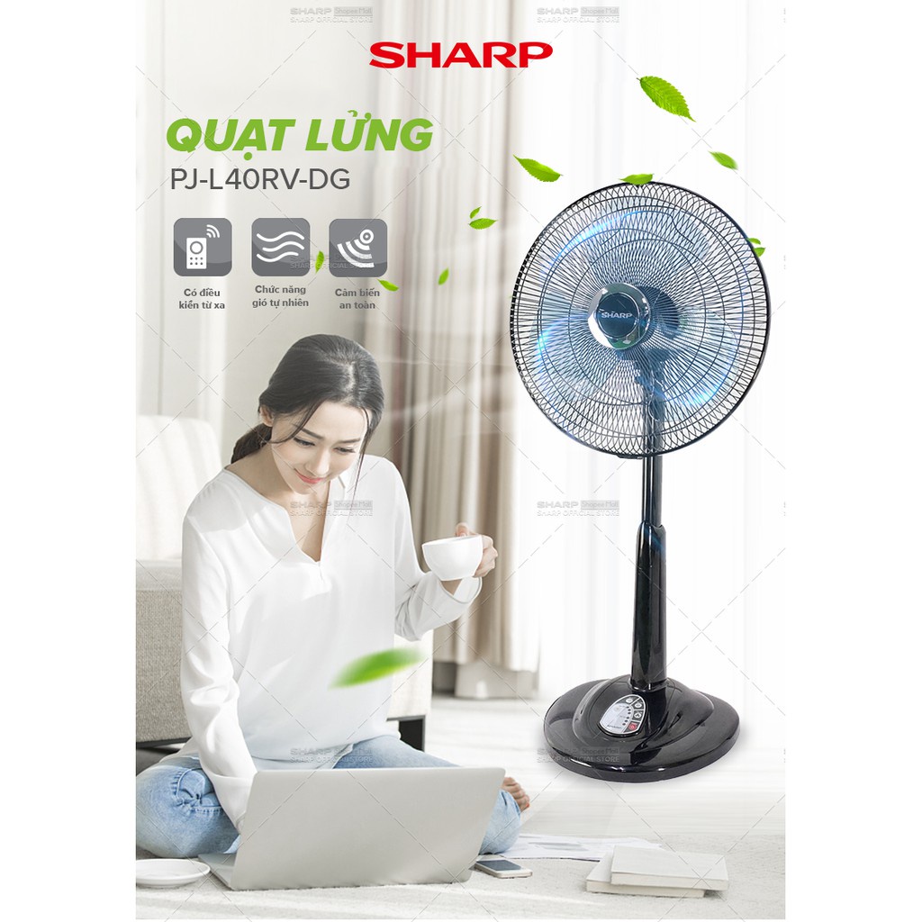 Quạt Lửng Sharp PJ-L40RV-DG Hàng Malaysia