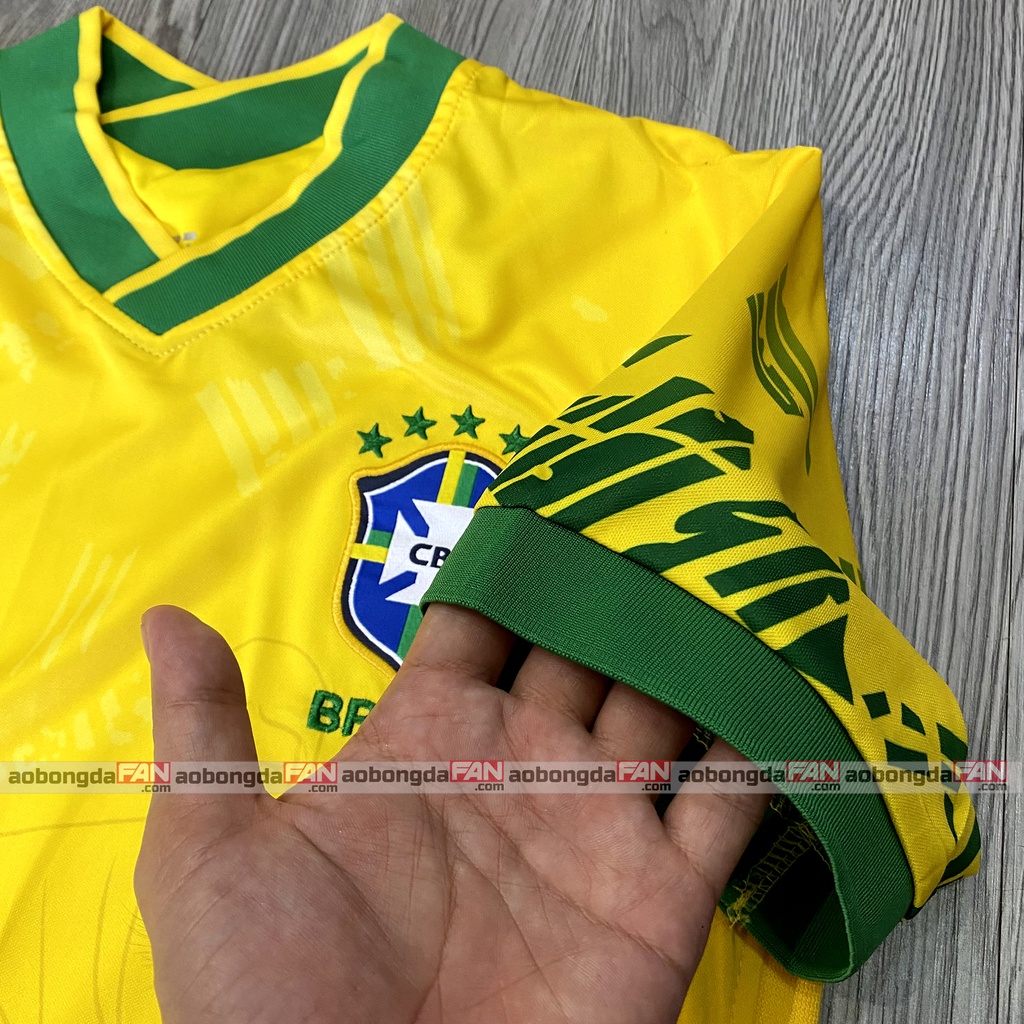 Áo Bóng Đá Brazil Vàng 2022 - Hàng Thái