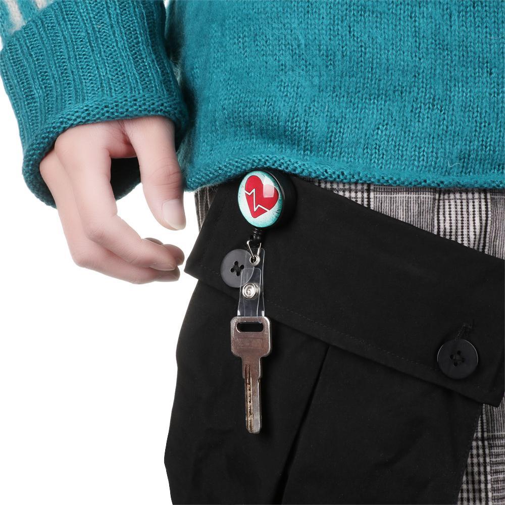 PISTA 1 Móc Khóa Gắn Huy Hiệu Thời Trang Có Thể Thu Gọn