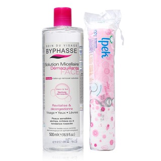 (combo) tẩy trang byphase 500ml và bông tẩy trang ipeck 150 miếng (nấm rơm shop)