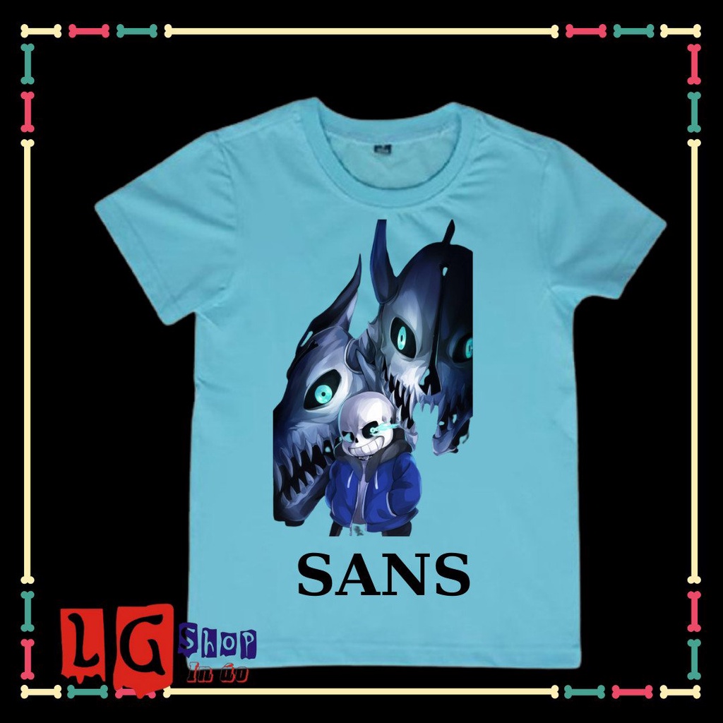 Áo thun sans cho trẻ em  Undertale ink sans cực ngầu nhiều mẫu HOT