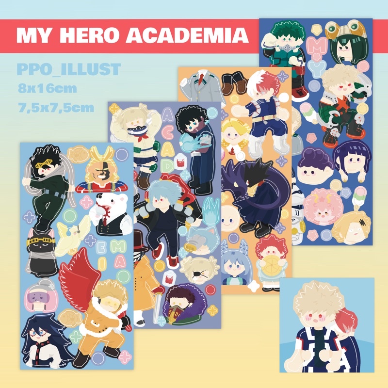 Ppo | Sticker MHA hình dán nhãn dán trang trí