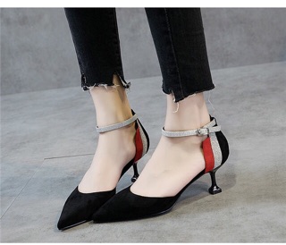 Order Giầy cao gót da lộn 5cm sz34-40