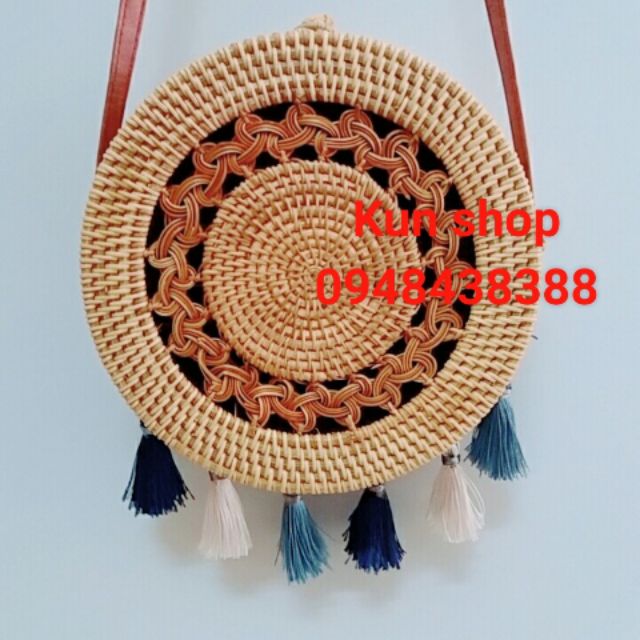 Túi mây tua rua size 20cm