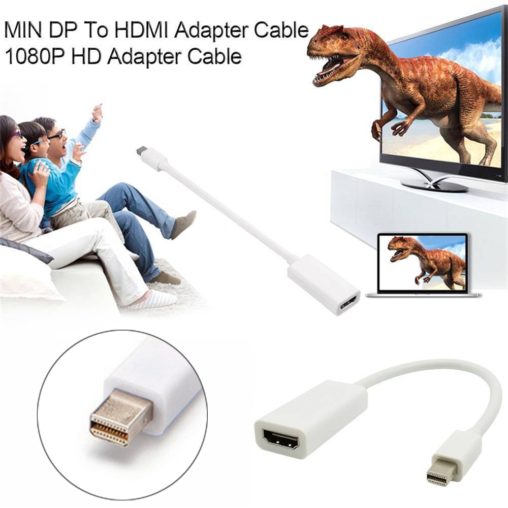 ❀SIMPLE❀ Computer Mini DP To HDMI Cable Home Converter Male To Female Audio Video Electronics Digital 1080P HDTV Thunder bolt Display Port Adapter